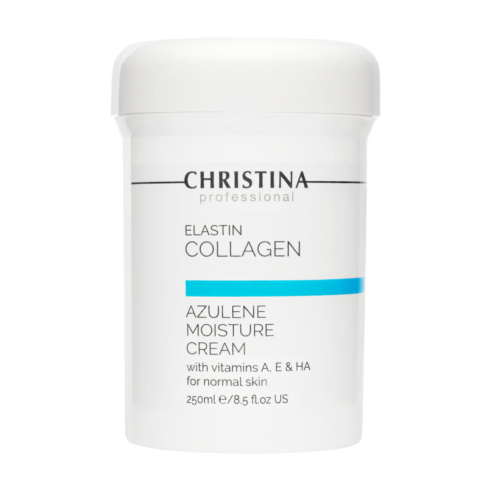 f028eff8007b8435b31b325461340fc6 Christina Elastin Collagen Azulene Moisture Cream Увлажняющий азуленовый крем 250 мл