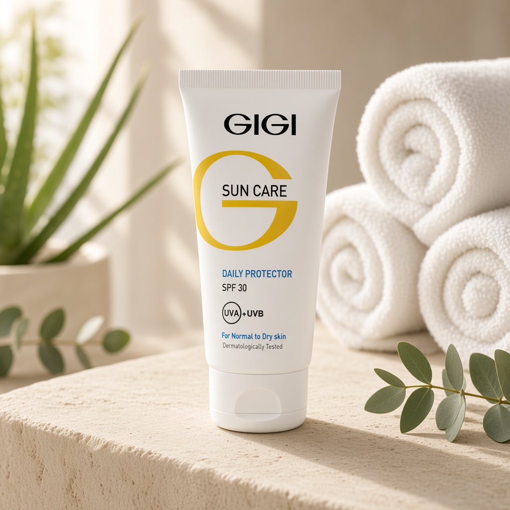 gigi Солнцезащитный крем с защитой днк daily protector for normal to dry skin spf30 75 мл GIGI Солнцезащитный крем с защитой днк Daily Protector For Normal To Dry Skin SPF30 75 мл — изображение 1