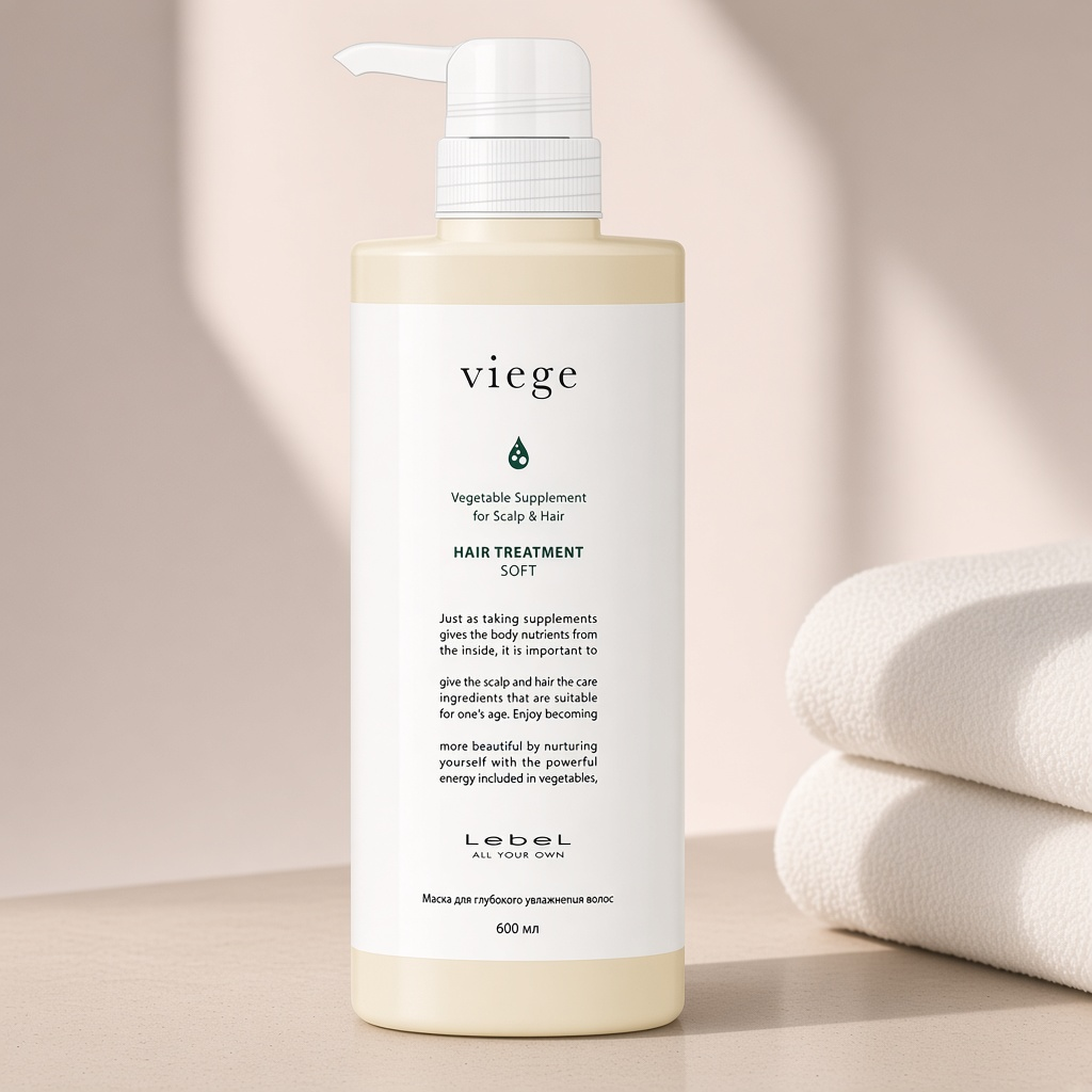 lebel Маска для глубокого увлажнения волос viege treatment soft 600 мл Lebel Маска для глубокого увлажнения волос viege Treatment SOFT 600 мл — изображение 1