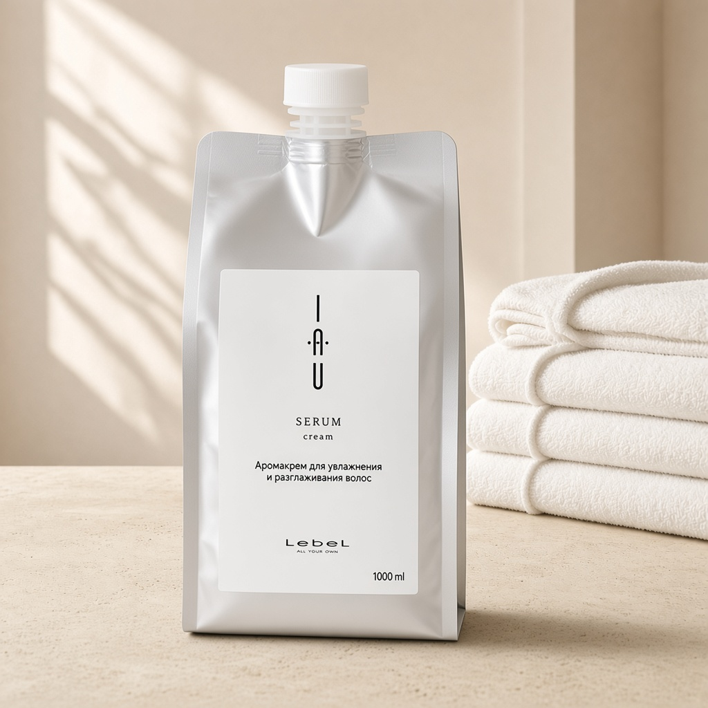 lebel iau serum cream Аромакрем для увлажнения и разглаживания волос 1000 мл Lebel IAU Serum Cream Аромакрем для увлажнения и разглаживания волос 1000 мл — изображение 1