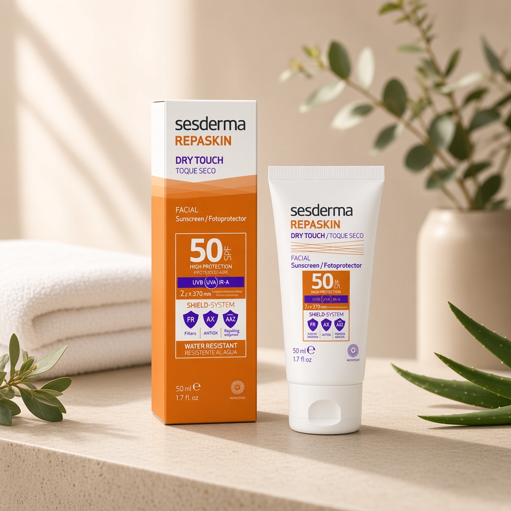 sesderma repaskin dry touch facial sunscreen spf 50 Средство солнцезащитное с матовым эффектом для лица СЗФ 50 50 мл SesDerma REPASKIN DRY TOUCH Facial sunscreen SPF 50 Средство солнцезащитное с матовым эффектом для лица СЗФ 50 50 мл — изображение 1