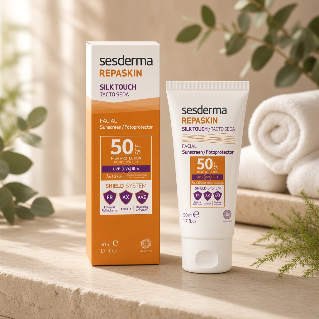 sesderma repaskin silk touch facial sunscreen spf 50 Средство солнцезащитное с нежностью шелка для лица СЗФ 50 50 мл SesDerma REPASKIN SILK TOUCH Facial sunscreen SPF 50 Средство солнцезащитное с нежностью шелка для лица СЗФ 50 50 мл — изображение 1