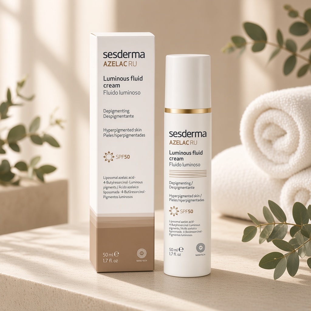 sesderma azelac ru luminous fluid cream spf50 Эмульсия для сияния кожи СЗФ50 50 мл SesDerma AZELAC RU Luminous Fluid Cream SPF50 Эмульсия для сияния кожи СЗФ50 50 мл — изображение 1