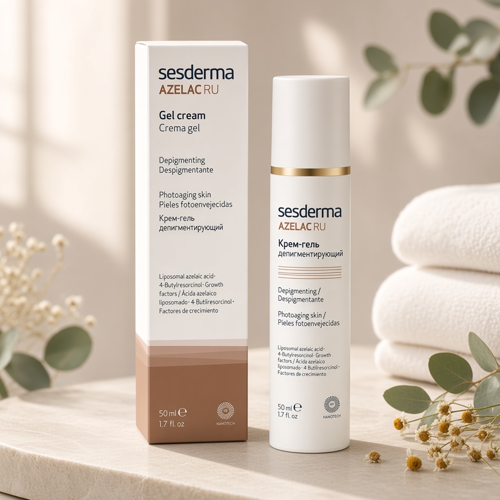 sesderma azelac ru gel cream Крем гель депигментирующий 50 мл SesDerma AZELAC RU Gel cream Крем-гель депигментирующий 50 мл — изображение 1