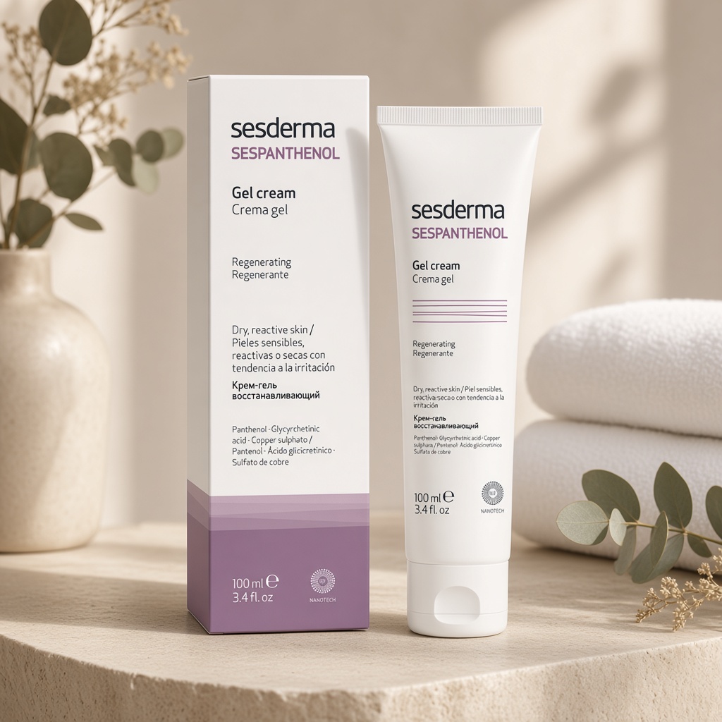 sesderma sespanthenol gel cream Крем гель восстанавливающий 100 мл SesDerma SESPANTHENOL Gel cream Крем-гель восстанавливающий 100 мл — изображение 1