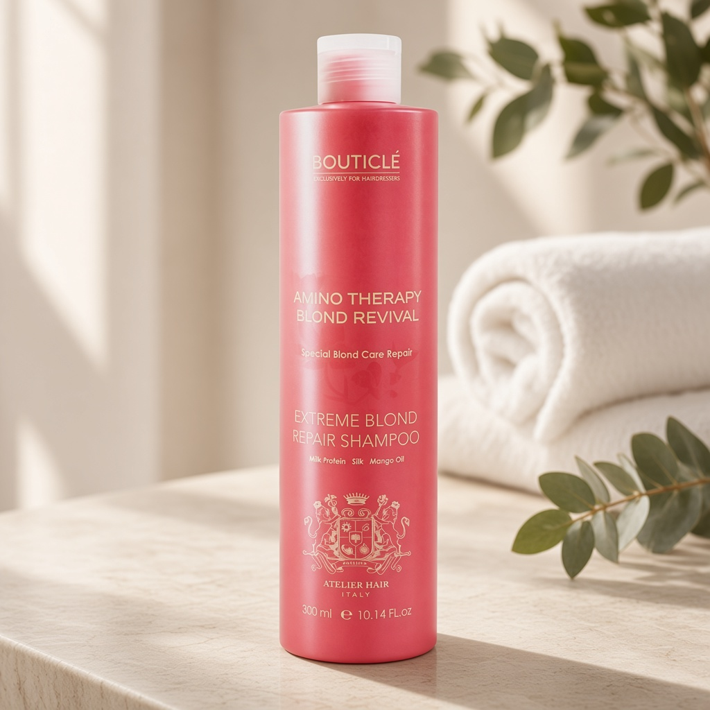 bouticle extreme blond repair shampoo Шампунь для экстремально поврежденных осветленных волос 300 мл BOUTICLE Extreme Blond Repair Shampoo Шампунь для экстремально поврежденных осветленных волос 300 мл — изображение 1