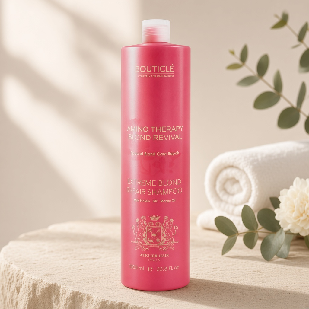 bouticle extreme blond repair shampoo Шампунь для экстремально поврежденных осветленных волос 1000 мл BOUTICLE Extreme Blond Repair Shampoo Шампунь для экстремально поврежденных осветленных волос 1000 мл — изображение 1