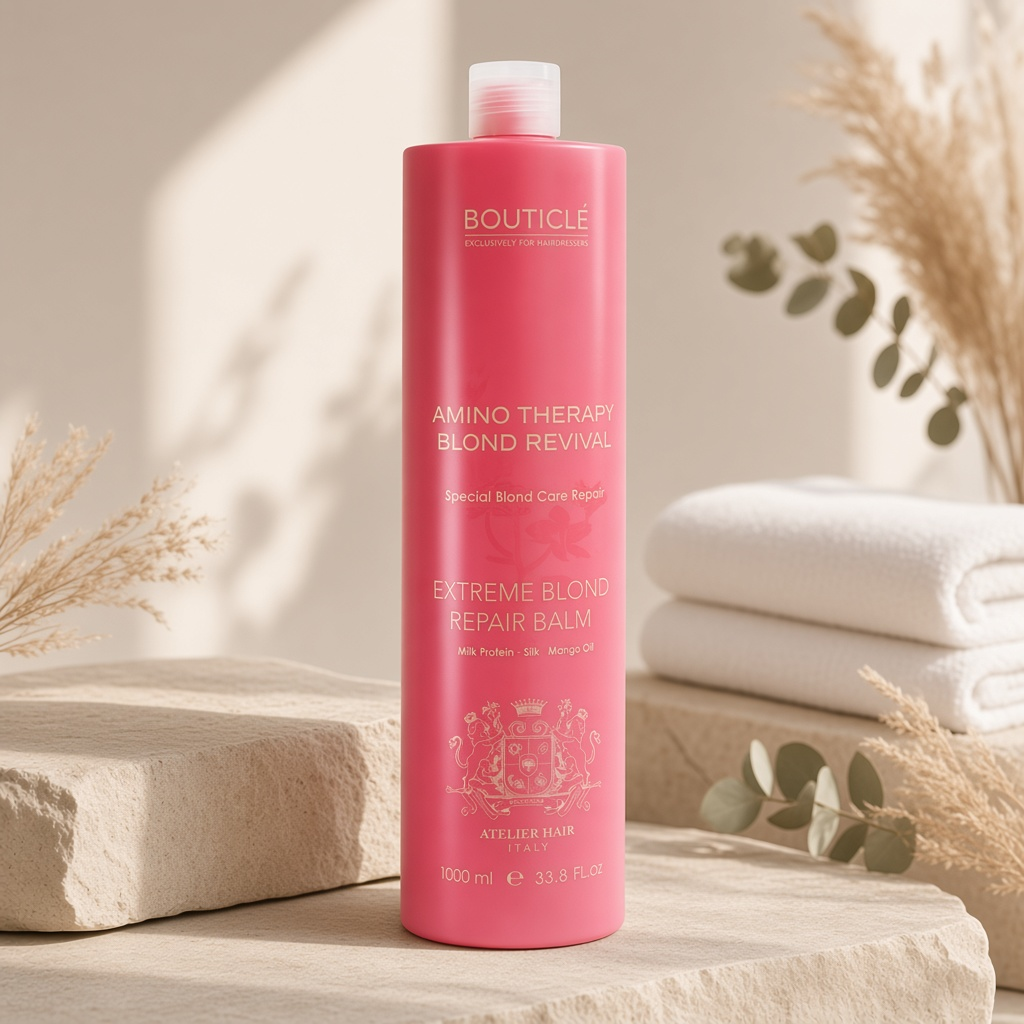 bouticle extreme blond repair balm Бальзам для экстремально поврежденных осветленных волос 1000 мл BOUTICLE Extreme Blond Repair Balm Бальзам для экстремально поврежденных осветленных волос 1000 мл — изображение 1