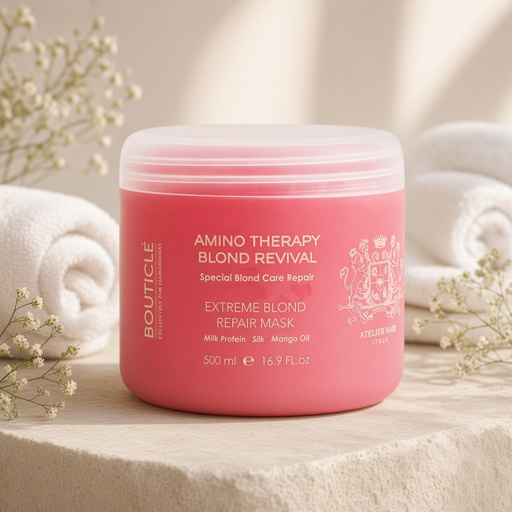 bouticle extreme blond repair mask Маска для экстремально поврежденных осветленных волос 500 мл BOUTICLE Extreme Blond Repair Mask Маска для экстремально поврежденных осветленных волос 500 мл — изображение 1