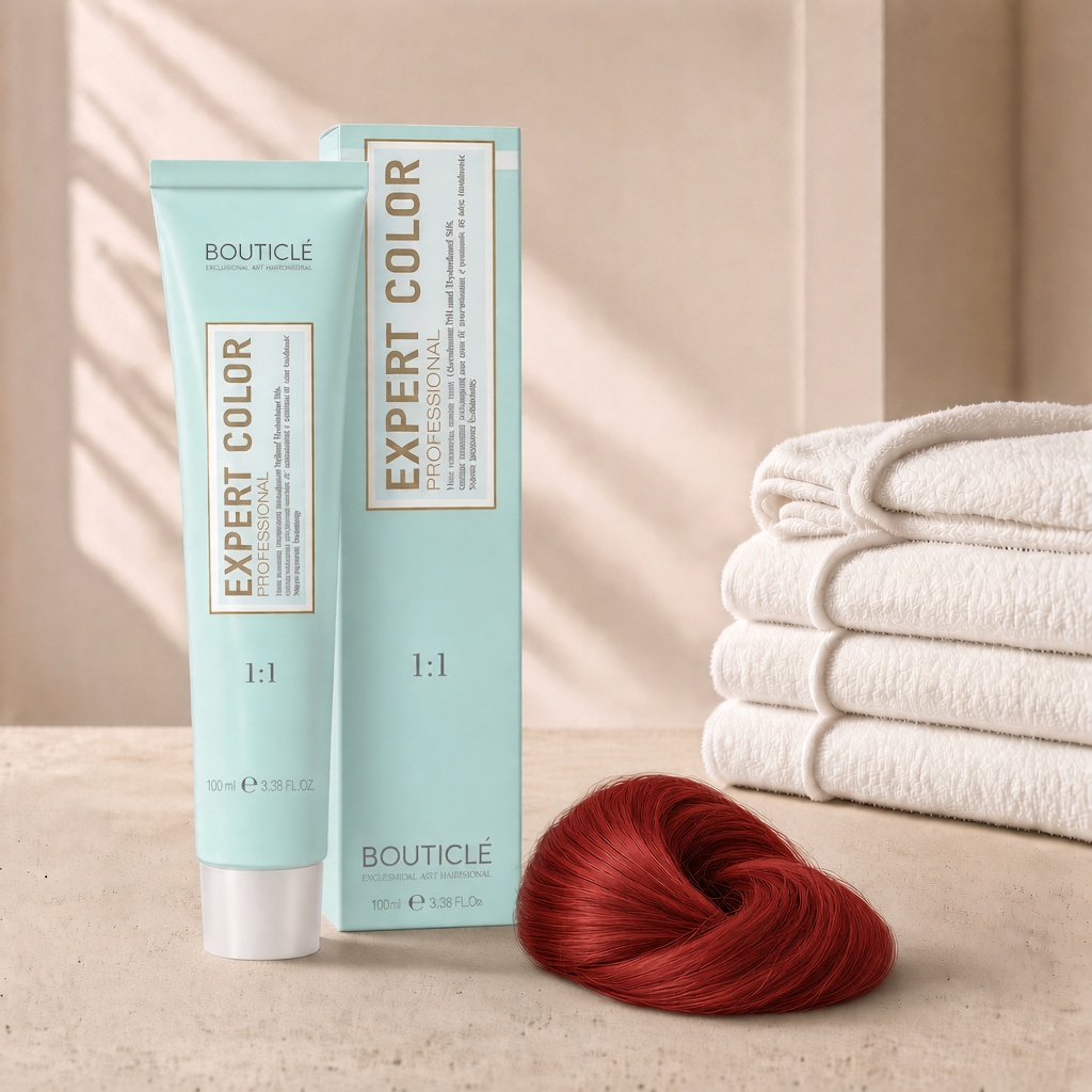 bouticle expert color 7.55 Перманентная крем краска для волос Русый интенсивный красный 100 мл BOUTICLE Expert Color 7.55 Перманентная крем-краска для волос Русый интенсивный красный 100 мл — изображение 1