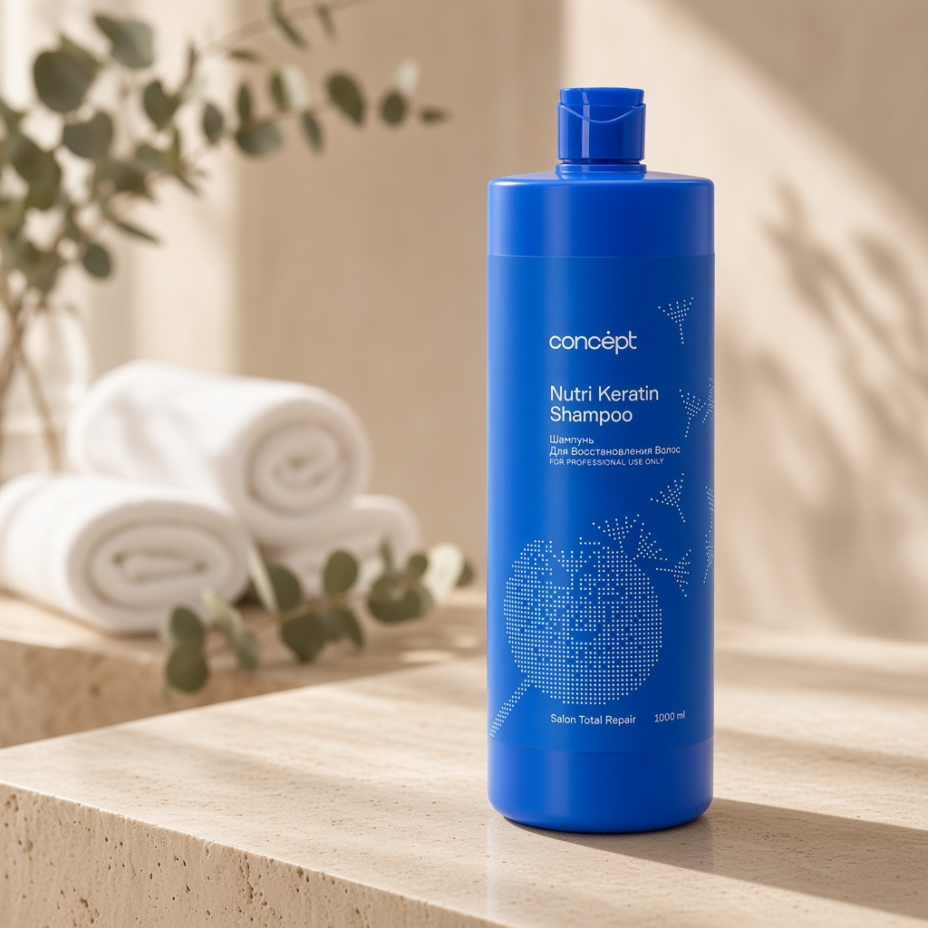 Шампунь для восстановления волос nutri keratin shampoo 1000 мл concept Шампунь для восстановления волос Nutri Keratin shampoo 1000 мл CONCEPT — изображение 1