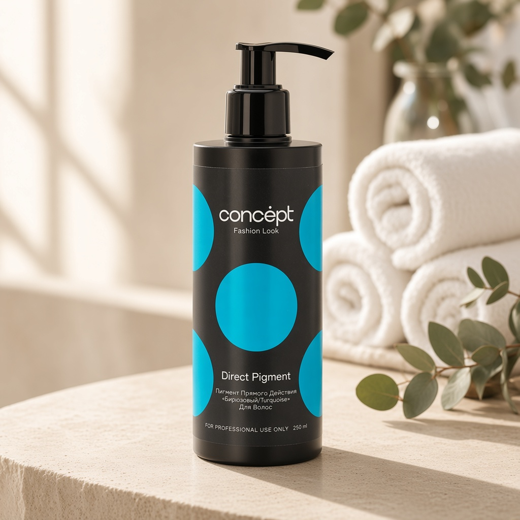 Бирюзовый пигмент прямого действия direct pigment turquoise 250 мл concept Бирюзовый пигмент прямого действия Direct pigment Turquoise 250 мл CONCEPT — изображение 1