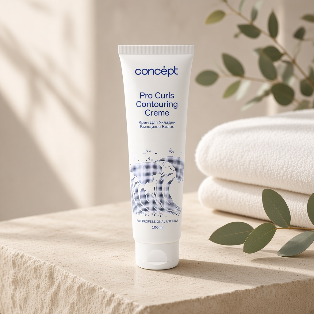 pro curls contouring creme Крем для укладки вьющихся волос 100 мл concept Pro Curls Contouring Creme Крем для укладки вьющихся волос 100 мл CONCEPT — изображение 1