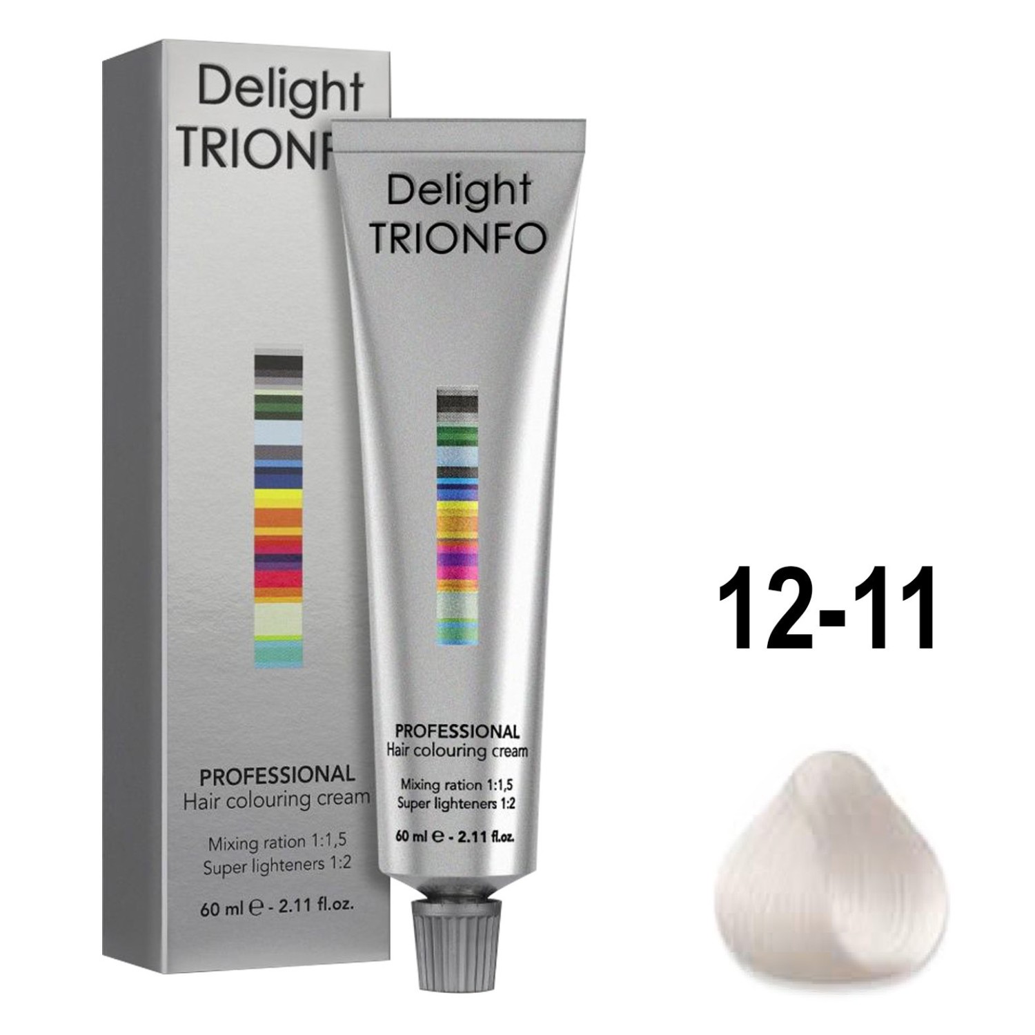 КДТ12.11 Стойкая крем-краска для волос 12.11 Специальный блондин сандре-жемчужный 60 мл CONSTANT DELIGHT — изображение 1