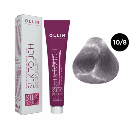 OLLIN SILK TOUCH Крем-краска для волос 10/8 светлый блондин жемчужный 60 мл