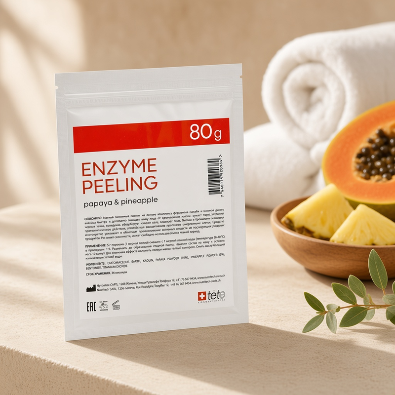enzyme peeling Энзимный пилинг с ферментами папайи и ананаса 80 гр tete Enzyme Peeling Энзимный пилинг с ферментами папайи и ананаса 80 гр TETE — изображение 1