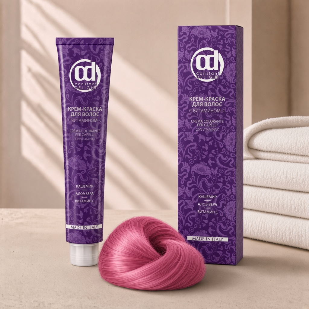Крем краска для волос с витамином c 0.98 розовый микстон 100 мл constant delight Крем-краска для волос с витамином C 0.98 розовый микстон 100 мл CONSTANT DELIGHT — изображение 1