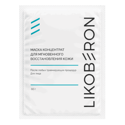 LIKOBERON Маска концентрат для мгоновенного восстановления кожи лица 1 шт