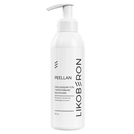 LIKOBERON Очищающий гель с фруктовыми кислотами 150 мл