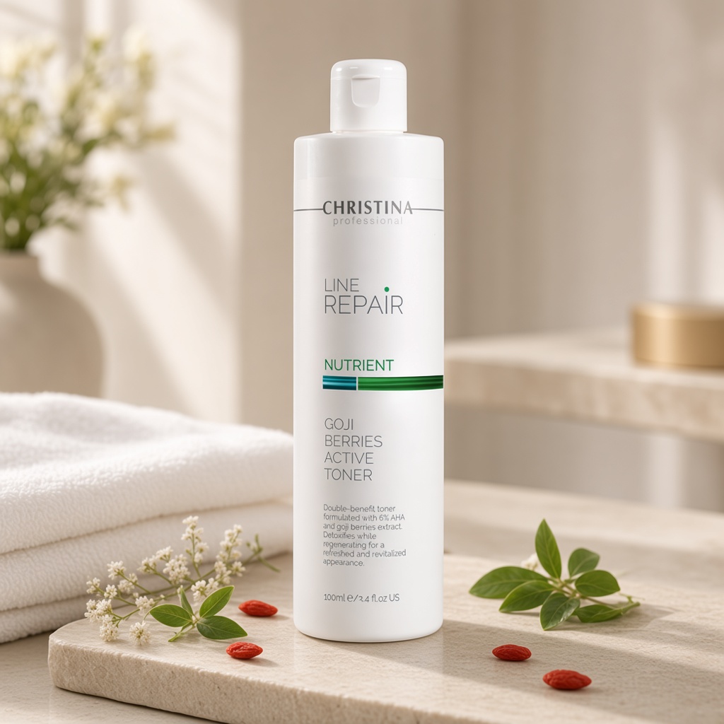 christina line repair nutrient goji berries active toner Активный тоник «Ягоды годжи» 300 мл CHRISTINA Line Repair Nutrient Goji Berries Active Toner Активный тоник «Ягоды годжи» 300 мл — изображение 1