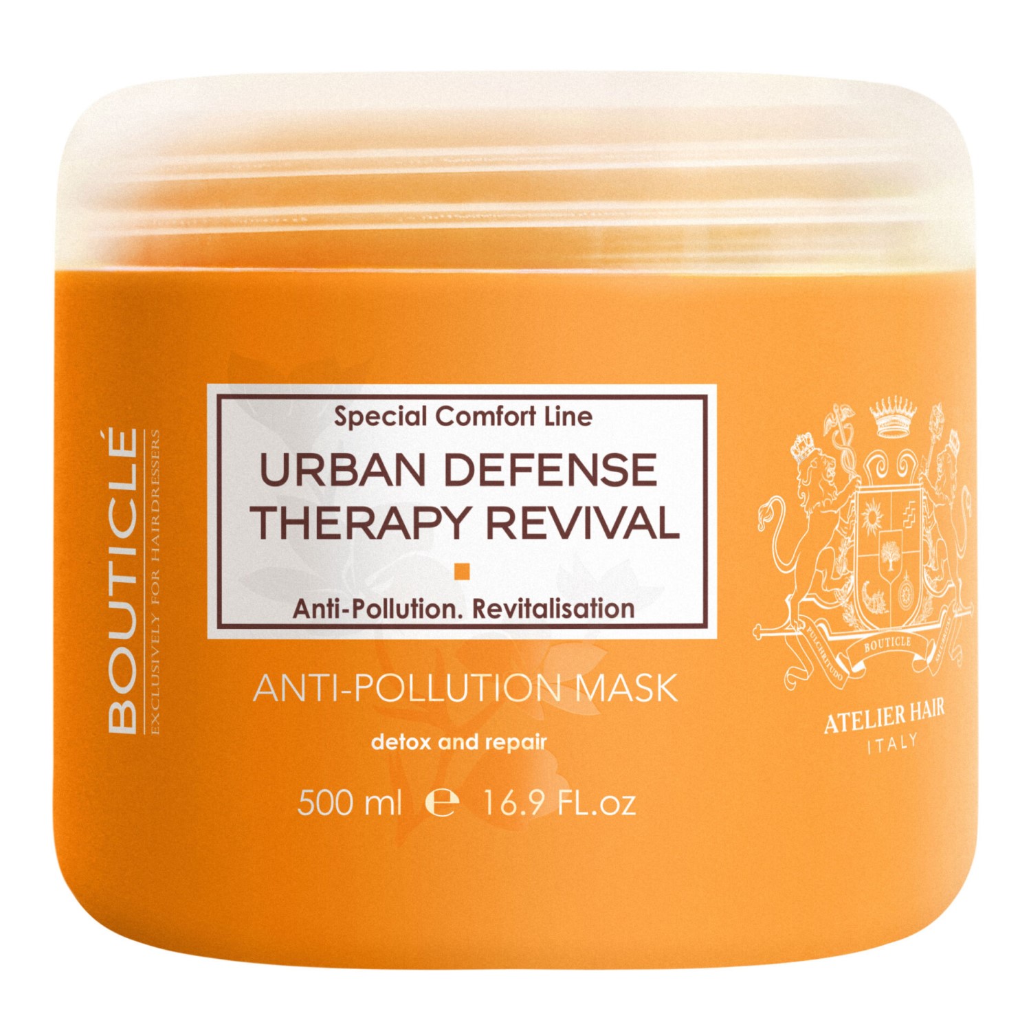 Urban_mask_500_ml Urban Defense Anti-Pollution Mask For Brittle & Sensitive Hair Маска для чувствительных волос, склонных к ломкости 500 мл BOUTICLE