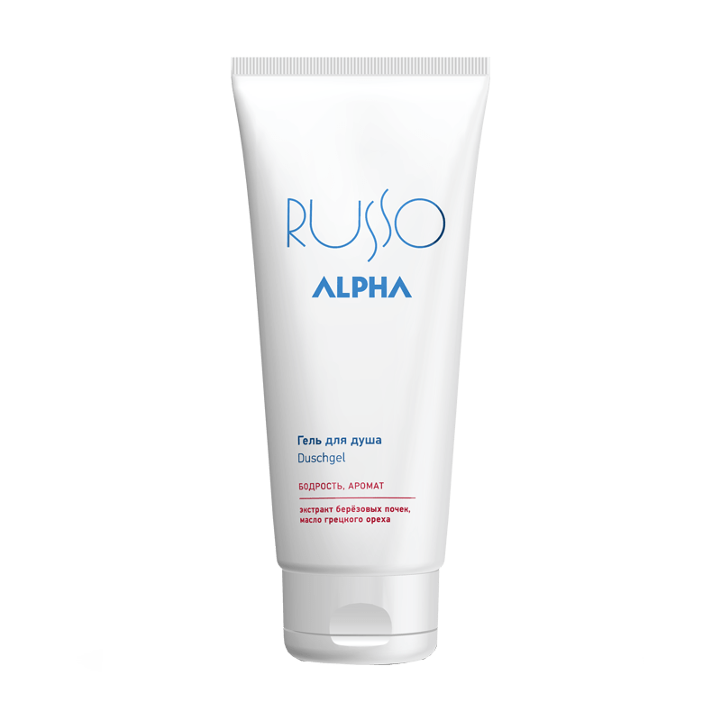 russo-200tube3 Гель для душа ALPHA RUSSO 200 мл ESTEL