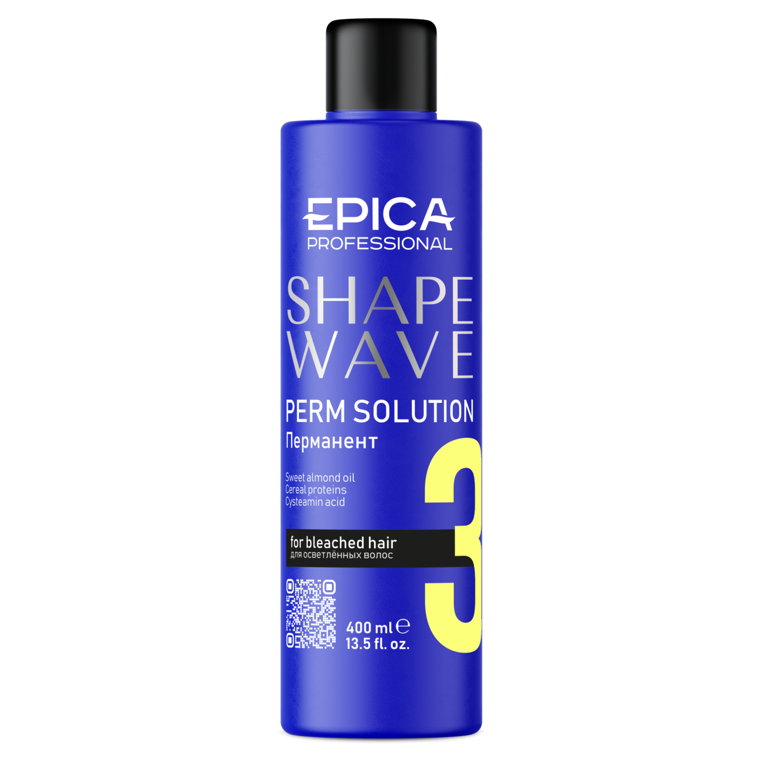 epica shape wave 3 Перманент для осветлённых волос 400 мл EPICA Shape wave 3 Перманент для осветлённых волос 400 мл — изображение 1
