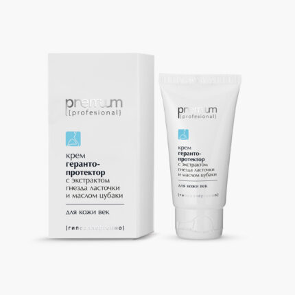 Premium Крем герантопротектор для век с экстрактом гнезда ласточки и маслом Цубаки 50 мл