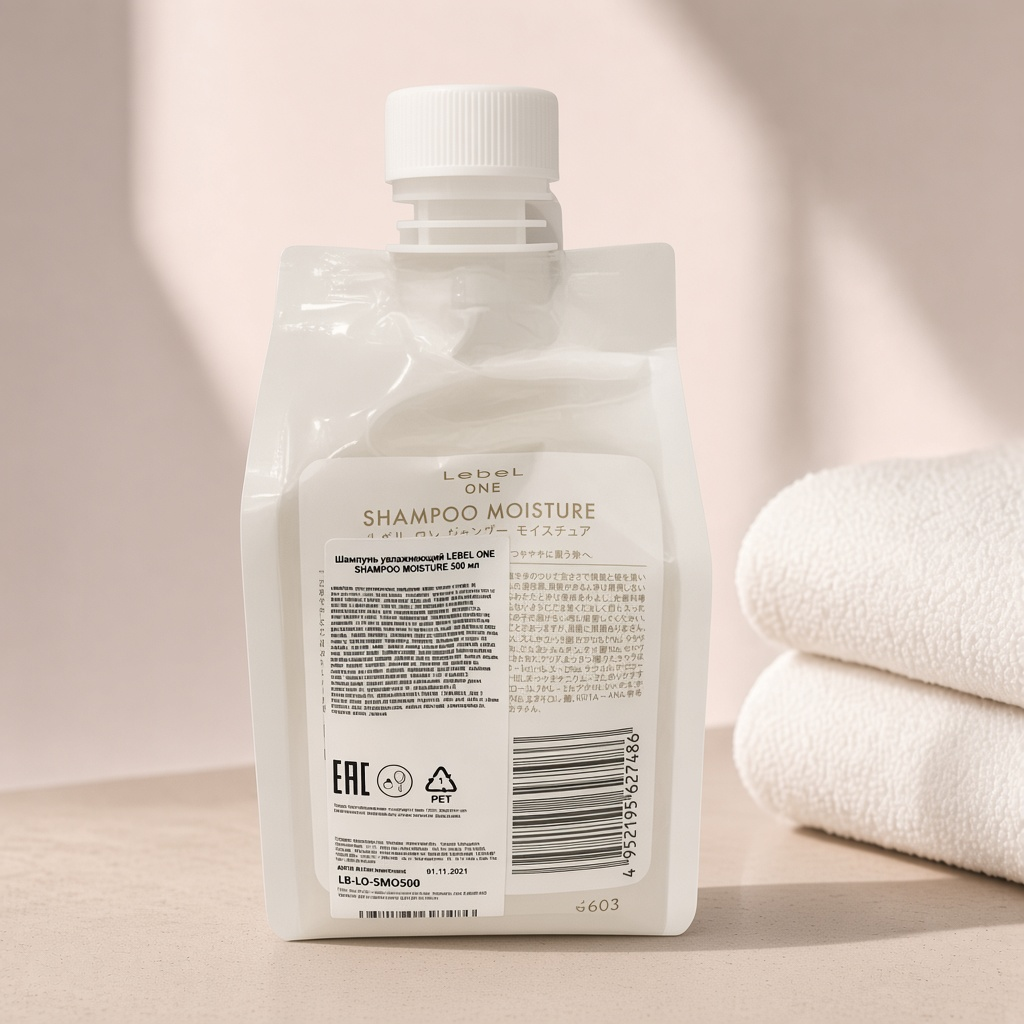 7486лп, Шампунь увлажняющий lebel one shampoo moisture, 500 мл, lebel 7486лп, Шампунь увлажняющий LEBEL ONE SHAMPOO MOISTURE, 500 мл, Lebel — изображение 1