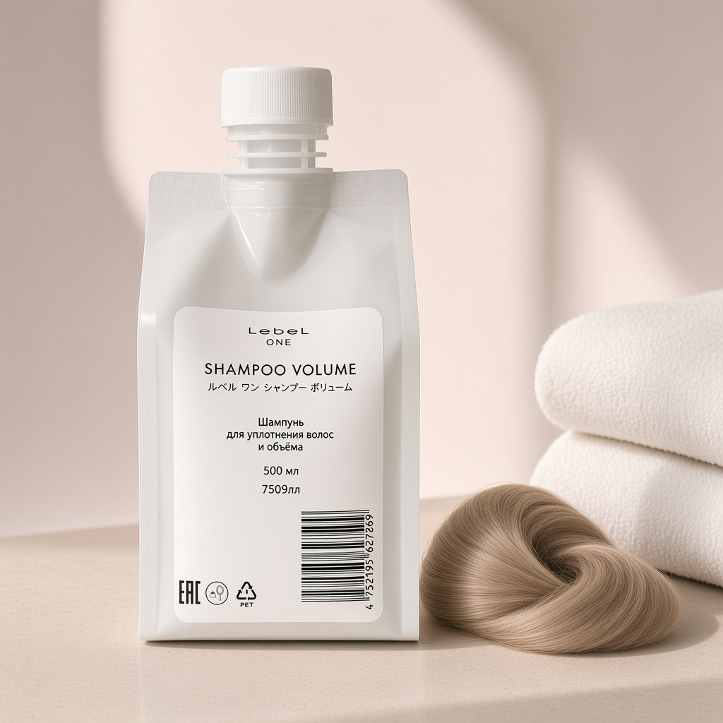 7509лп, Шампунь для уплотнения волос и объёма lebel one shampoo volume, 500 мл, lebel 7509лп, Шампунь для уплотнения волос и объёма LEBEL ONE SHAMPOO VOLUME, 500 мл, Lebel — изображение 1