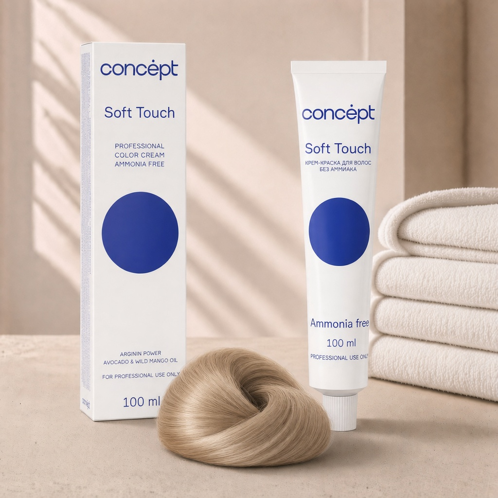 soft touch Крем краска для волос без аммиака 5.0 Темный блондин 100 мл concept Soft Touch Крем-краска для волос без аммиака 5.0 Темный блондин 100 мл CONCEPT — изображение 1