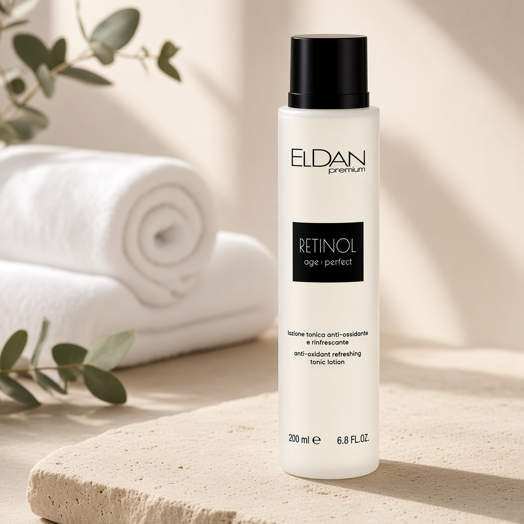 premium anti oxidant refreshing tonic lotion Освежающий тоник лосьон с ретинолом 200 мл eldan Premium Anti-Oxidant Refreshing Tonic Lotion Освежающий тоник-лосьон с ретинолом 200 мл ELDAN — изображение 1