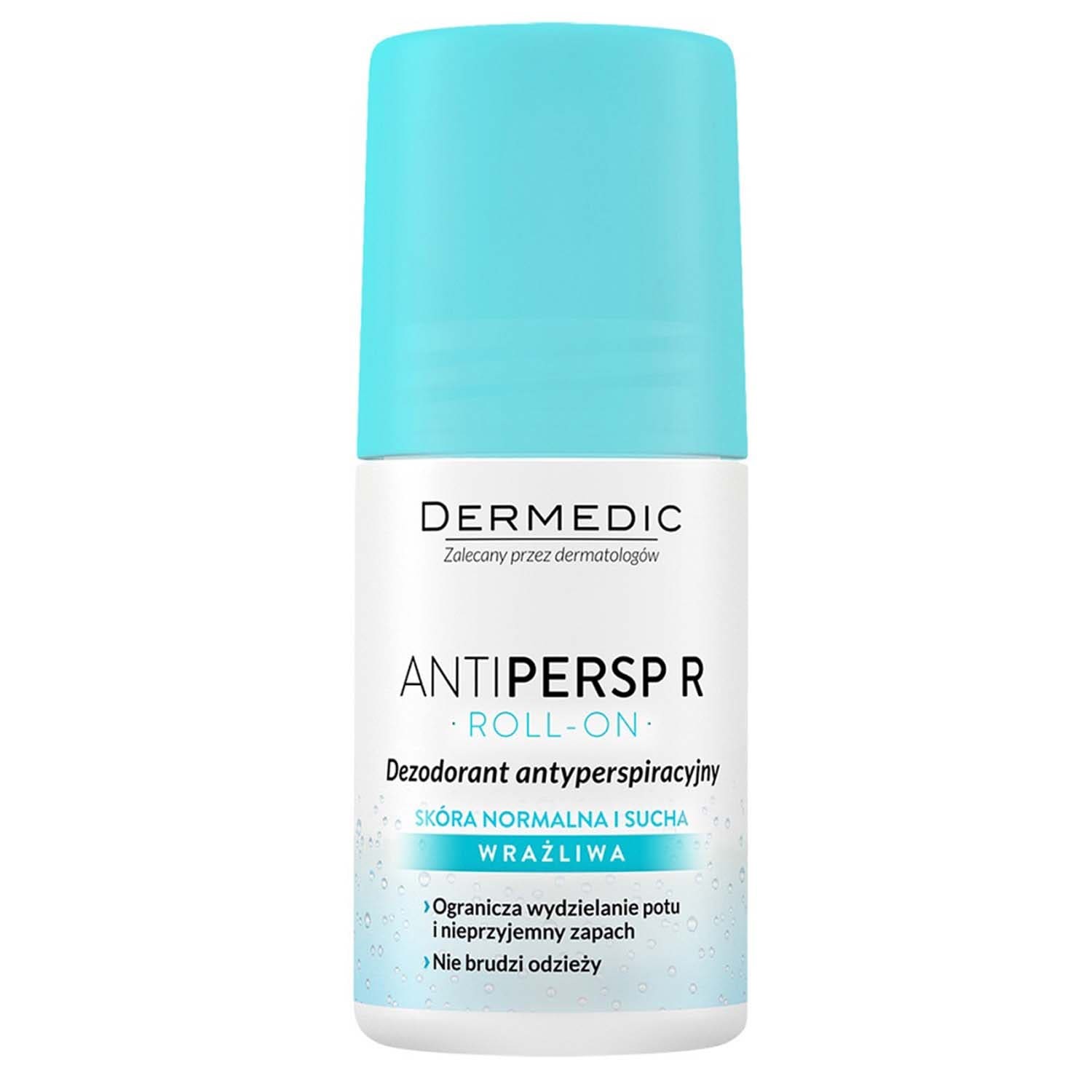 604-dm-074-01-0 Antipersp R Roll-On Deodorant Anti-perspirant Шариковый дезодорант-антиперспирант 60 мл DERMEDIC
