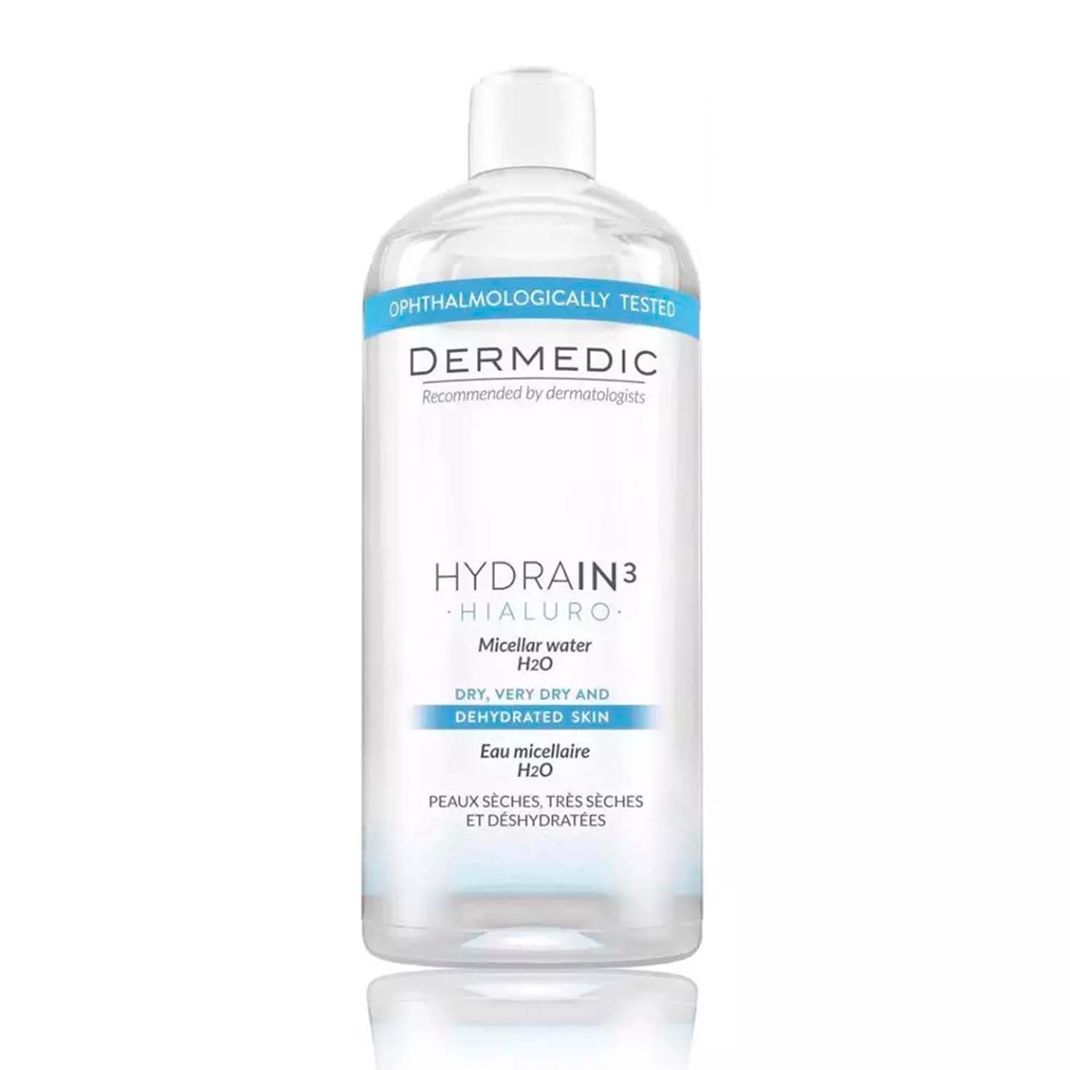 604-dm-111-01-0 Мицеллярная вода H2O ДЕРМЕДИК ГИДРЕИН 3 ГИАЛУРО, 500 мл