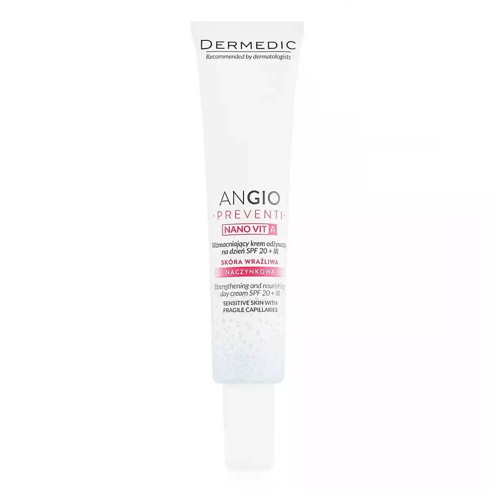 604-dm-167-02 Angio Preventi Strengthening And Nourishing Day Cream SPF 20 + IR Укрепляющий питательный дневной крем 40 мл DERMEDIC