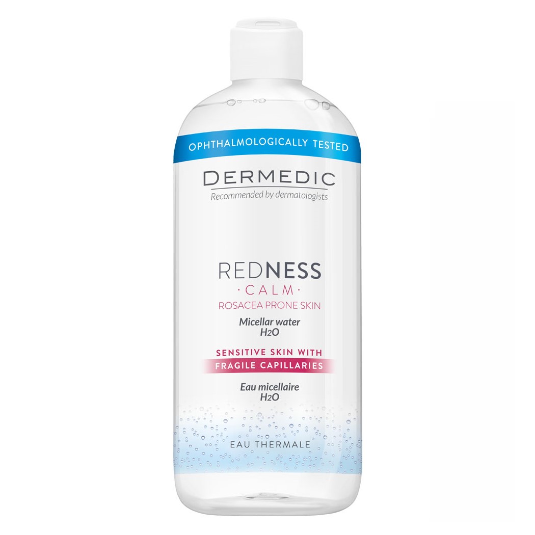 eh99989424480 Redness Calm Micellar Water H2O Мицеллярная вода 500 мл DERMEDIC