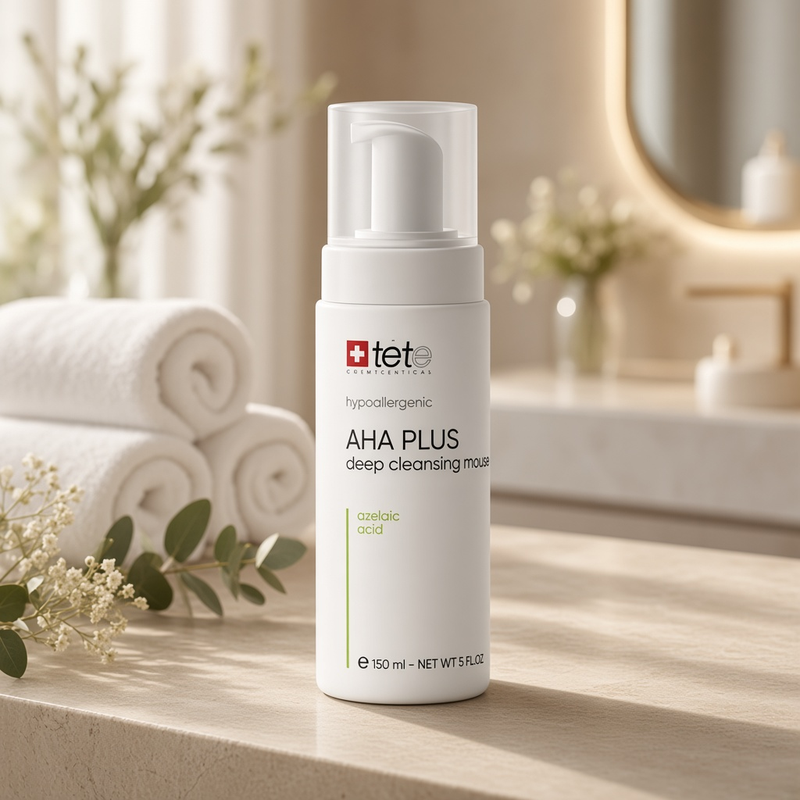aha plus cleansing mousse mini Мусс c комплексом aha и Азелаиновой кислотой 75 мл tete AHA Plus Cleansing Mousse mini Мусс c комплексом AHA и Азелаиновой кислотой 75 мл TETE — изображение 1