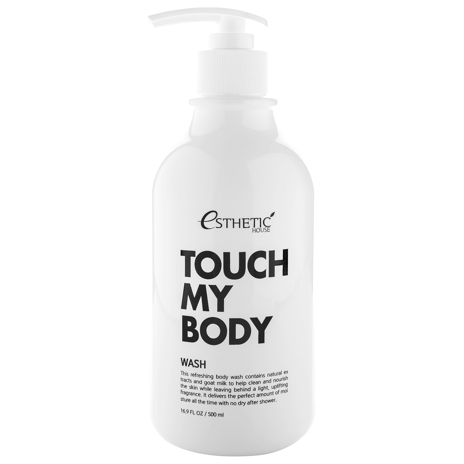 011398.png Touch My Body Goat Milk Body Wash / Гель для душа КОЗЬЕ МОЛОКО, 500 мл, ESTHETIC HOUSE