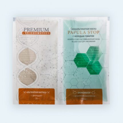 Суперальгинатная маска Papula Stop с молодым томатом 20 гр + 60 мл PREMIUM