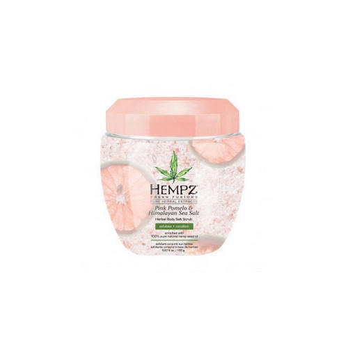 110-2005-03.jpg Скраб для тела Pink Pomelo & Himalayan Sea Salt Herbal Body Salt Scrub, 155 гр HEMPZ