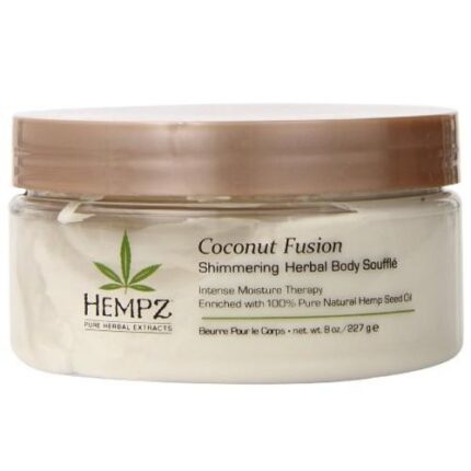 Суфле для тела с мерцающим эффектом Herbal Body Souffle Coconut Fusion, 227 гр HEMPZ
