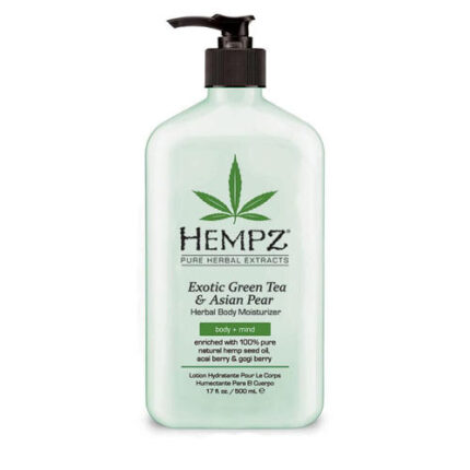Молочко для тела увлажняющее Зеленый чай и Груша Exotic Green Tea and Asian Pear Herbal Moisturizer, 500 мл HEMPZ