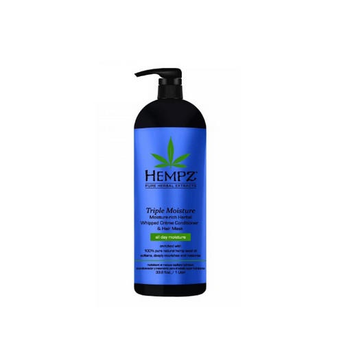 120-2438-04.jpg Кондиционер растительный Triple Moisture Replenishing Conditioner, 1000 мл HEMPZ