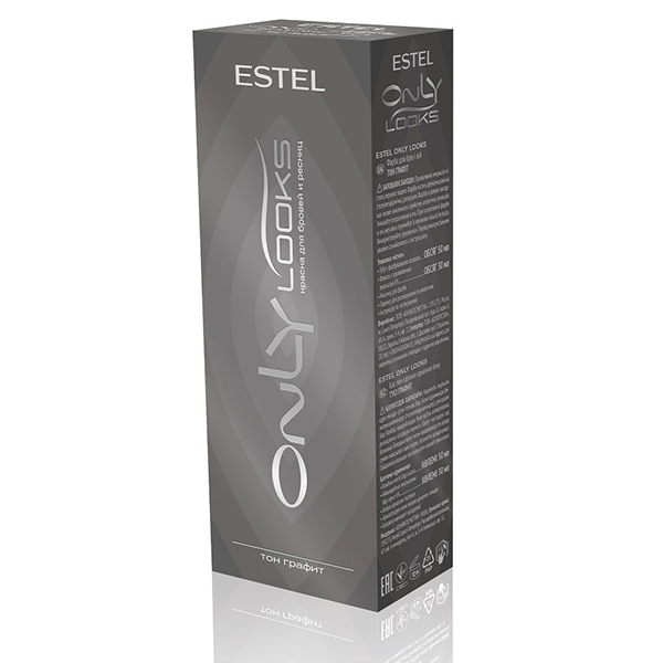 3331b1.jpg Only Looks Краска для бровей и ресниц тон графит 604 ESTEL