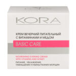 Крем вечерний питательный с витаминами и медом 50 мл KORA 40326