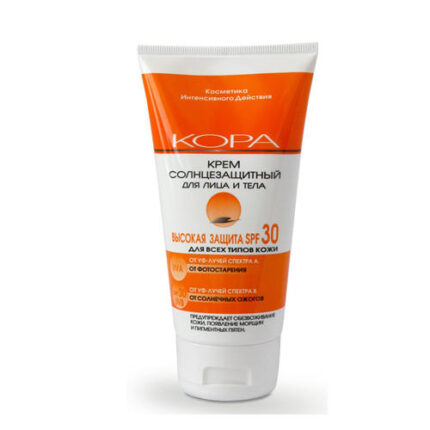 Кора Крем солнцезащитный SPF30 для лица и тела 150 мл KORA 42313
