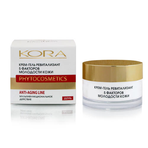 44157-1.jpg Крем-гель ревитализант 5 факторов молодости кожи 50 мл KORA 44157
