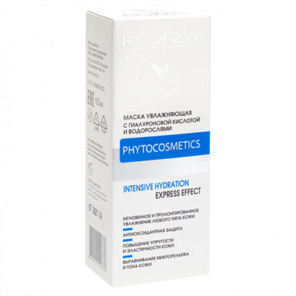 Крем-маска увлажняющая с гиалуроновой кислотой и водорослями 100 мл KORA 44638