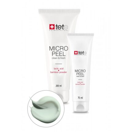 Мягкий эксфолиант с молочной/гликолевой кислотами и бамбуковой пудрой Micro Peel 200 мл TETE