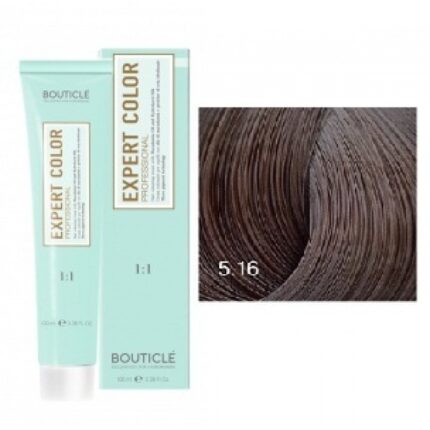 Expert Color Крем-краска для волос 5.16 Светлый шатен пепельно фиолетовый 100 мл BOUTICLE